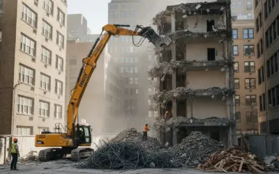 Derrumbamiento y derribos: ejecución precisa que elimina retrasos de obra