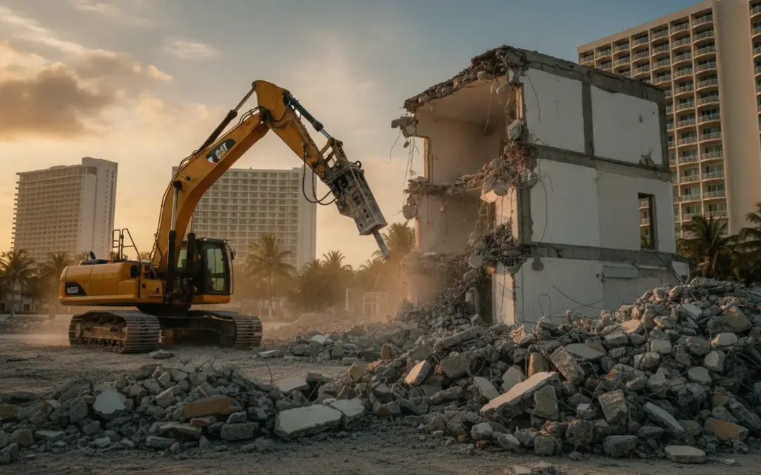 Demolición Residencial Cancún (zona hotelera) sin retrasos